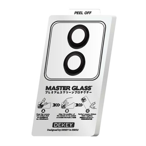 Miếng dán camera iPhone 17 DEKEY 3D Camera Lens - Đen Màu Đen