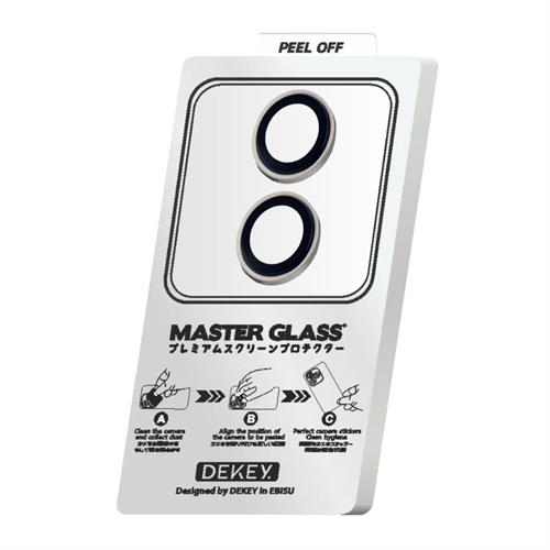 Miếng dán camera iPhone 17 DEKEY 3D Camera Lens - Bạc Màu Bạc