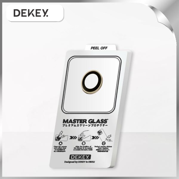 Miếng dán camera iPhone Air DEKEY 3D Camera Lens- Vàng