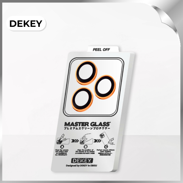 Miếng dán camera iPhone 17 Pro/Pro Max DEKEY 3D Camera Lens - Cam