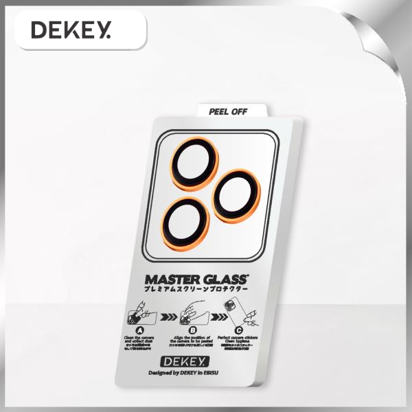 Miếng dán camera iPhone 17 Pro/Pro Max DEKEY 3D Camera Lens - Cam