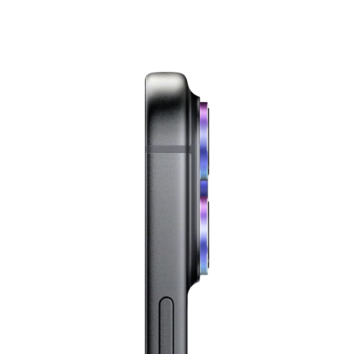 Miếng dán camera iPhone 18 Pro/iPhone 18 Pro Max OPTIX Viền Nhôm Kính Cường Lực UNIQ Màu Màu kết hợp