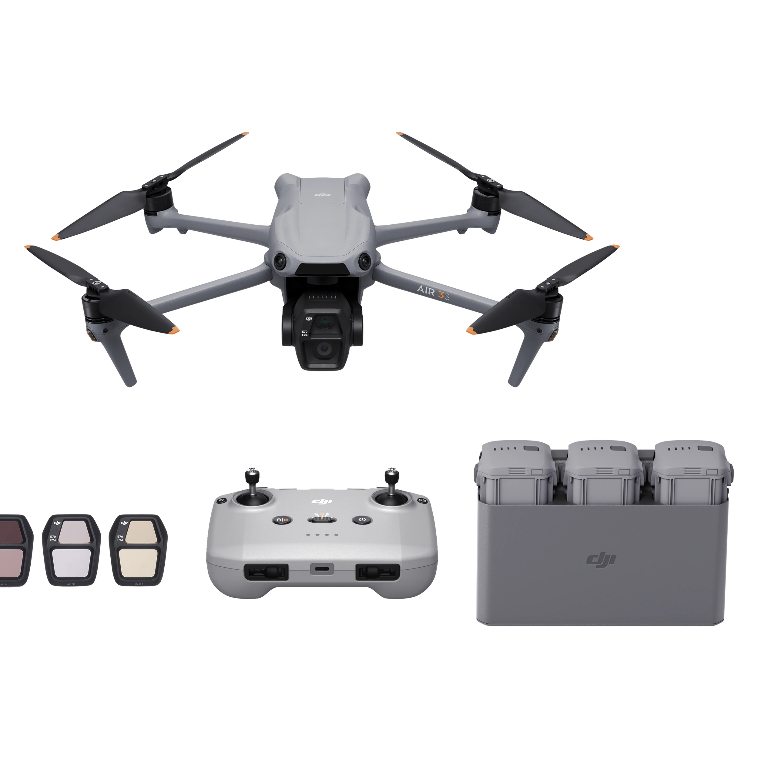 Flycam DJI Air 3S Fly More Combo (DJI RC-N3) Màu Xám