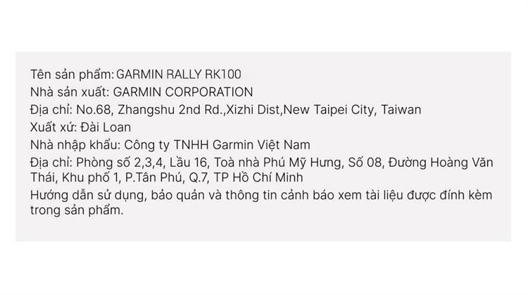 Bàn đạp xe đạp đồng hồ đo điện Garmin Rally RK100 Màu Đen