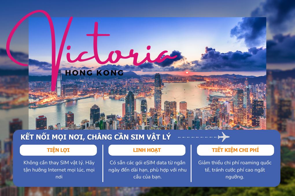 eSIM du lịch Airalo HongKong 1GB/7 Ngày - 2