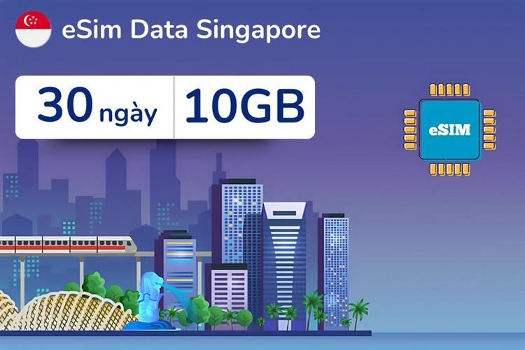 eSim du lịch Singapore 10GB/30 Ngày