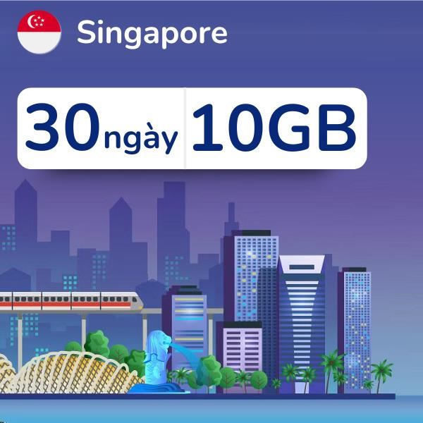 eSim du lịch Singapore 10GB/30 Ngày