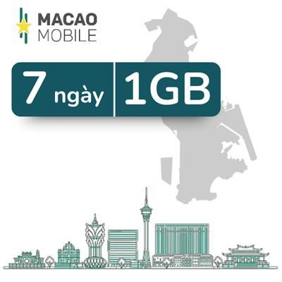 eSim du lịch Macao 1GB/7 Ngày