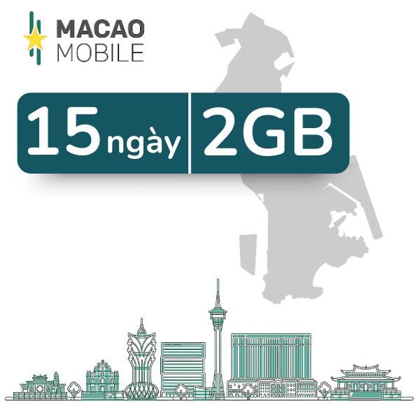 eSim du lịch Macao 2GB/15 Ngày