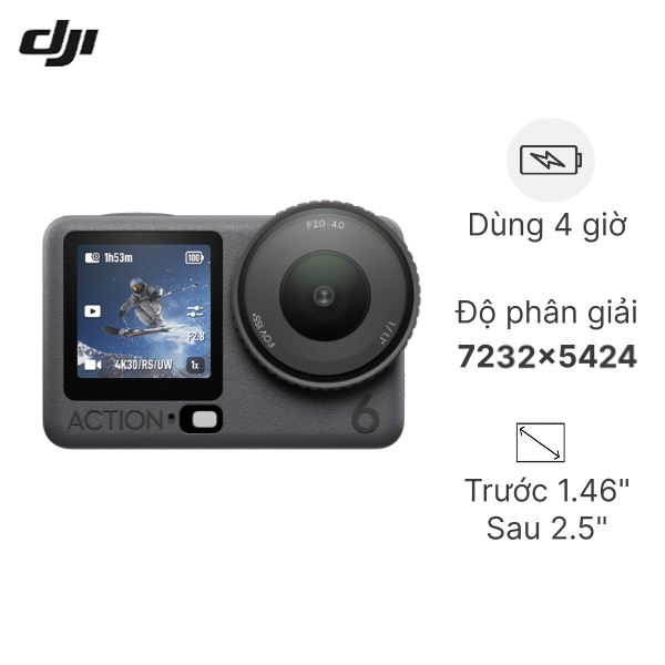 Camera kỹ thuật số DJI Osmo Action 6 Standard Combo_AC006