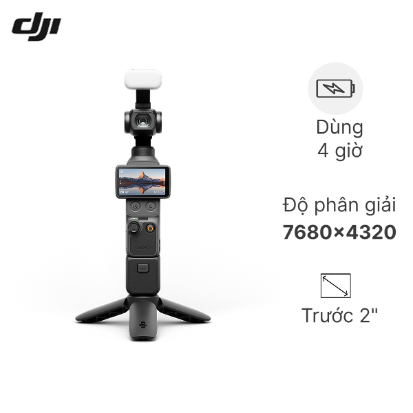 Camera kỹ thuật số DJI Osmo Pocket 4 Creator Combo_OP-041&DMT03