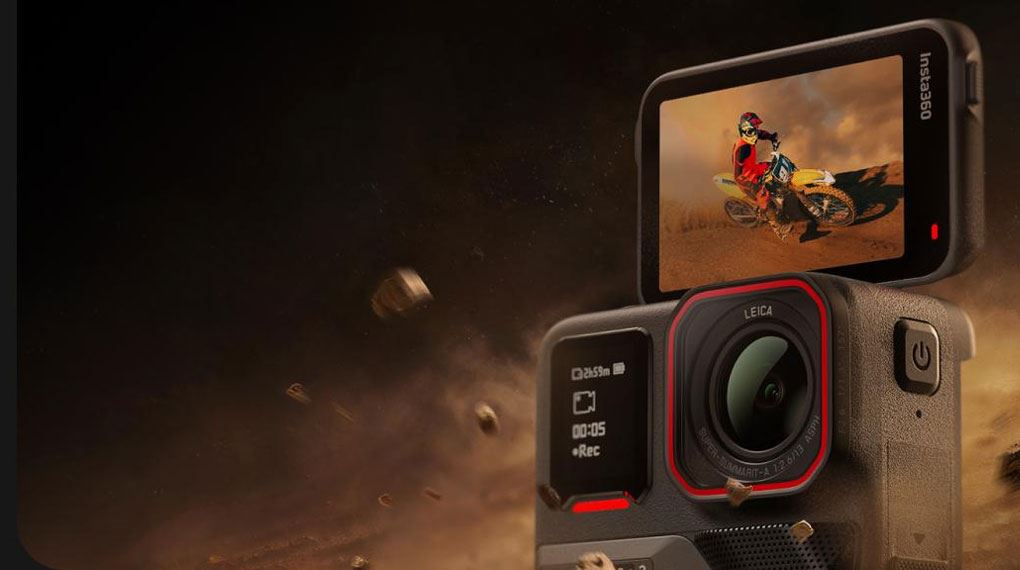 Camera hành trình Insta360 Ace Pro 2 được trang bị khả năng quay 8K cùng với màn hình lật