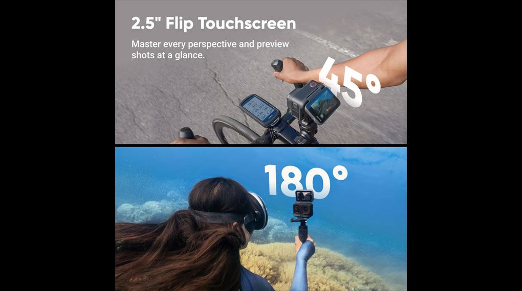 Insta360 Ace Pro 2 có màn hình lật cảm ứng 2.5 inch