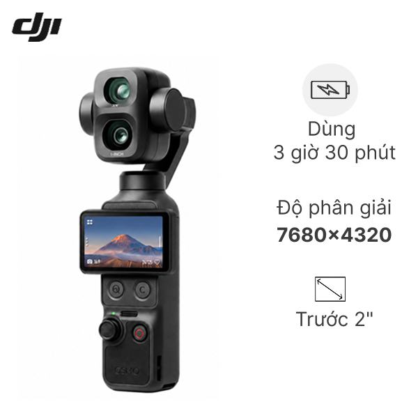 Camera kỹ thuật số DJI Osmo Pocket 4P Vlog Combo_PP-041VLC