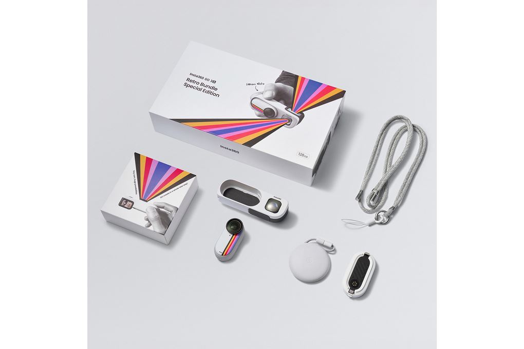 Camera hành trình Insta360 GO 3S Retro Bundle (Special Edition)_Canvas White128G Màu Trắng