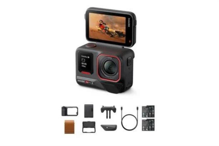 Camera hành trình Insta360 Ace Pro 2 Flash Print Bundle Màu Đen