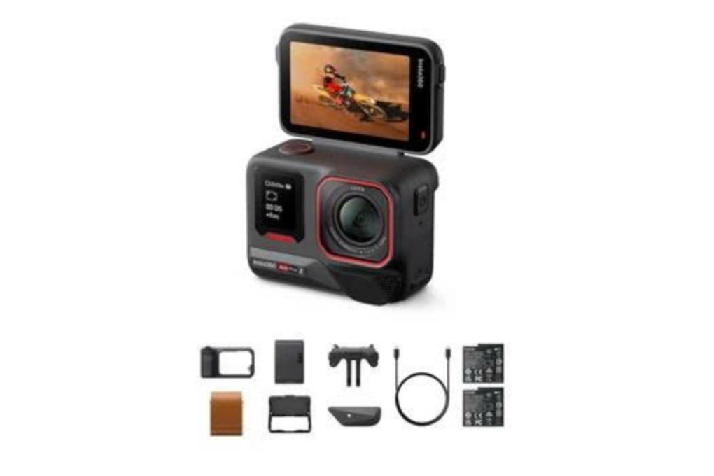 Camera hành trình Insta360 Ace Pro 2 Flash Print Bundle Màu Đen