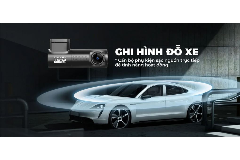 Camera hành trình xe hơi Full HD Vietmap TS-C1 Màu Đen