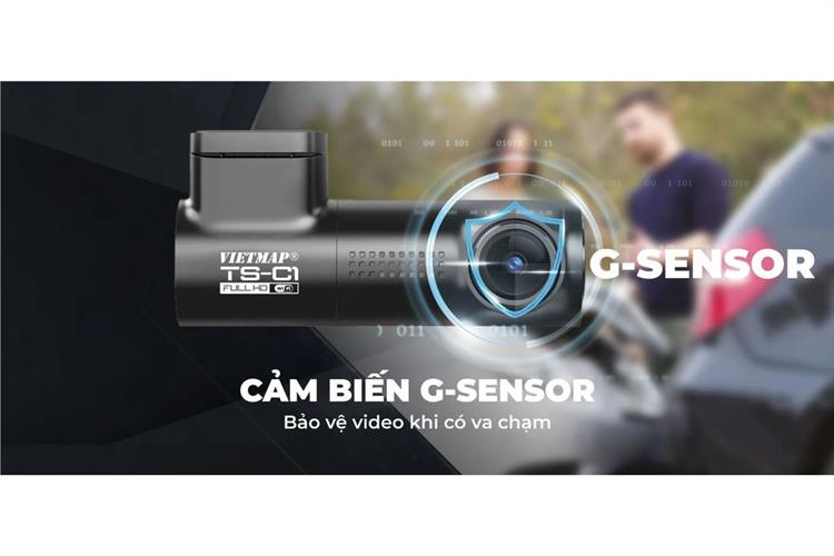 Camera hành trình xe hơi Full HD Vietmap TS-C1 Màu Đen