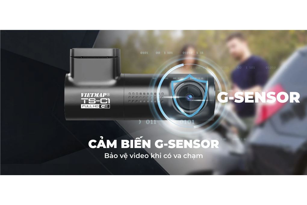 Camera hành trình xe hơi Full HD Vietmap TS-C1 Màu Đen