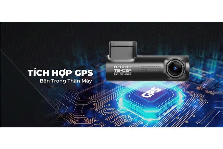 Camera hành trình xe hơi 2K GPS Vietmap TS-C9P Màu Đen