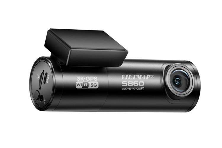 Camera hành trình xe hơi ghi hình trước sau Cảnh Báo Giọng Nói GPS Vietmap S860 Màu Đen