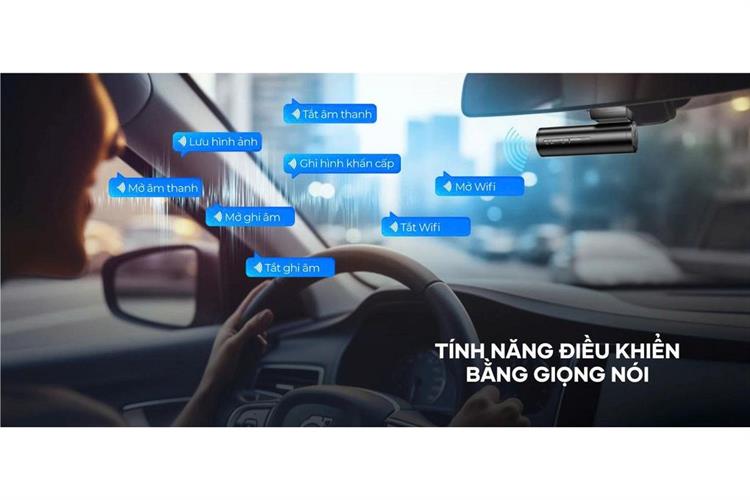 Camera hành trình xe hơi ghi hình trước sau Cảnh Báo Giọng Nói GPS Vietmap S860 Màu Đen