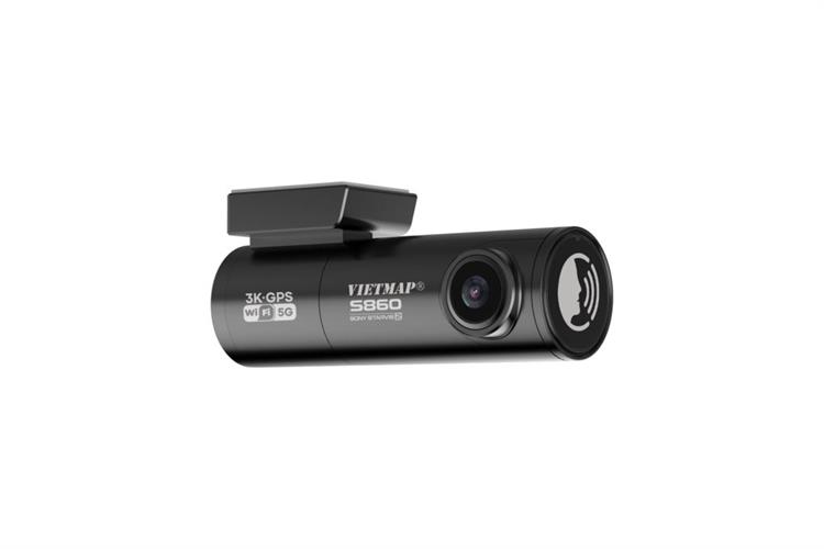 Camera hành trình xe hơi ghi hình trước sau Cảnh Báo Giọng Nói GPS Vietmap S860 Màu Đen