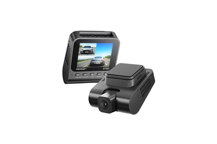 Camera hành trình xe hơi ghi hình trước sau 4K Cảnh Báo Giọng Nói GPS Vietmap S720 Màu Đen