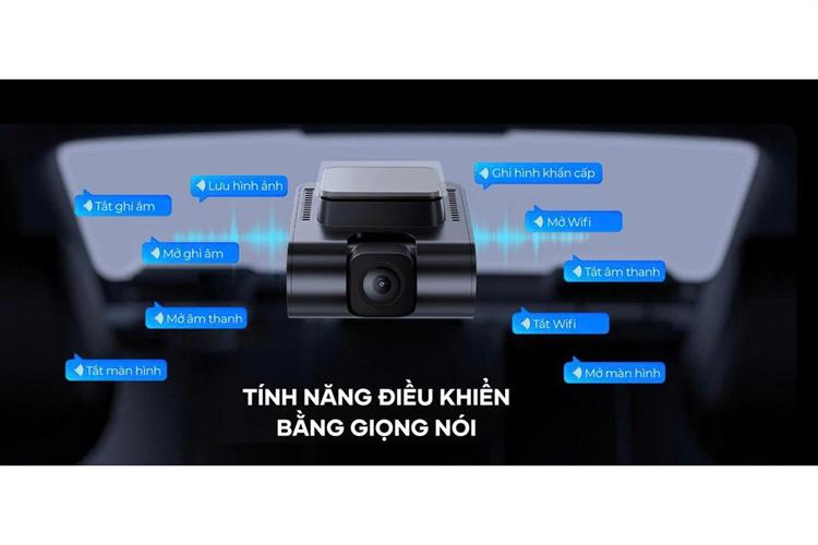 Camera hành trình xe hơi ghi hình trước sau 4K Cảnh Báo Giọng Nói GPS Vietmap S720 Màu Đen