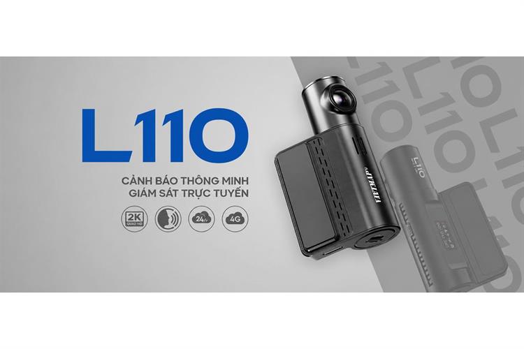 Camera hành trình xe hơi 2K Cảnh Báo Giọng Nói 4G GPS Vietmap L110 Màu Đen