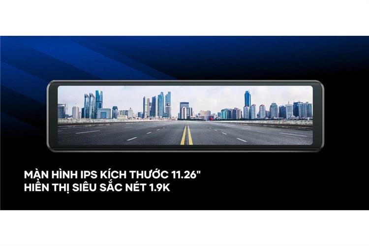 Camera hành trình xe hơi ghi hình trước sau Full HD  Cảnh Báo Giọng Nói ADAS 4G GPS Vietmap V740 Màu Đen