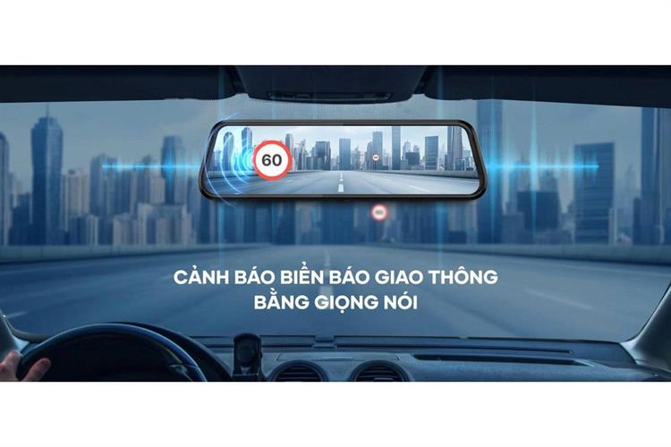 Camera hành trình xe hơi ghi hình trước sau 4K Cảnh Báo Giọng Nói GPS Vietmap R440 Màu Đen