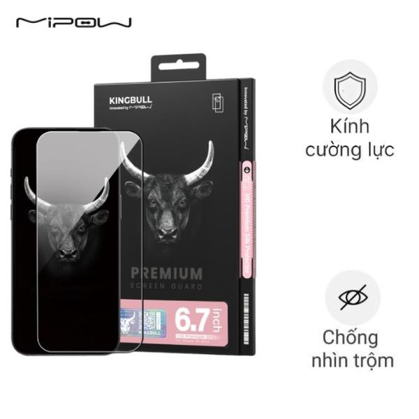 Miếng dán iPhone 16 Pro Mipow BJ602-BK