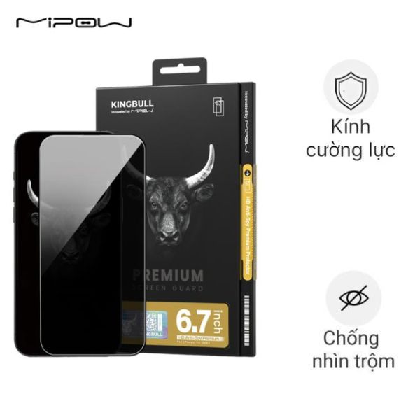 Miếng dán iPhone 16 Pro Mipow BJ606-BK