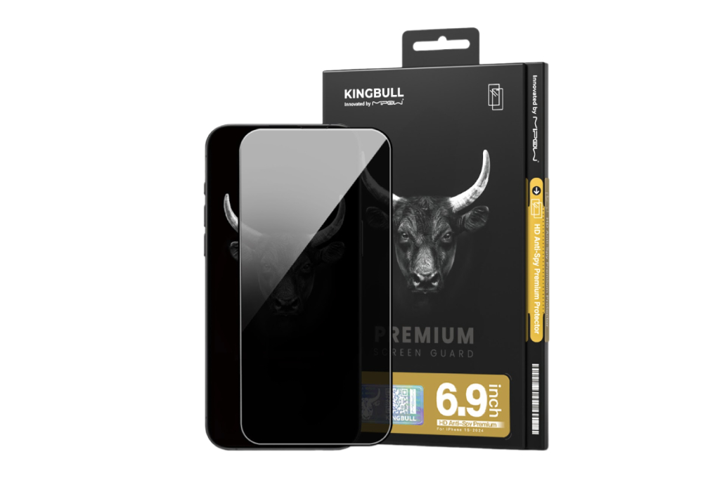 Miếng dán kính cường lực chống nhìn trộm iPhone 16 Pro Max Mipow BJ608-BK
