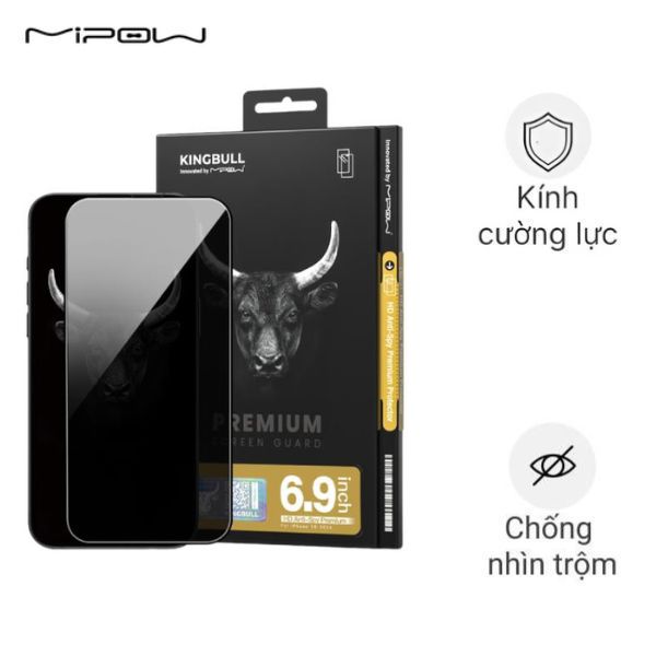 Miếng dán iPhone 16 Pro Max Mipow BJ608-BK