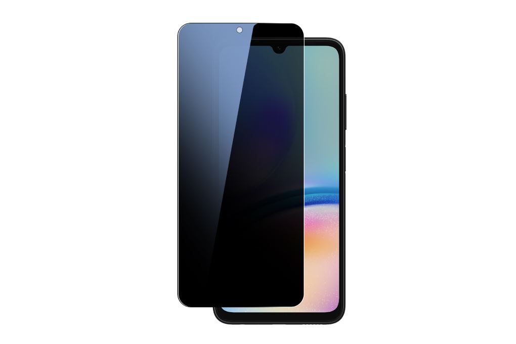 Miếng dán kính Samsung Galaxy A06/A05 cường lực chống nhìn trộm Jincase Màu Đen