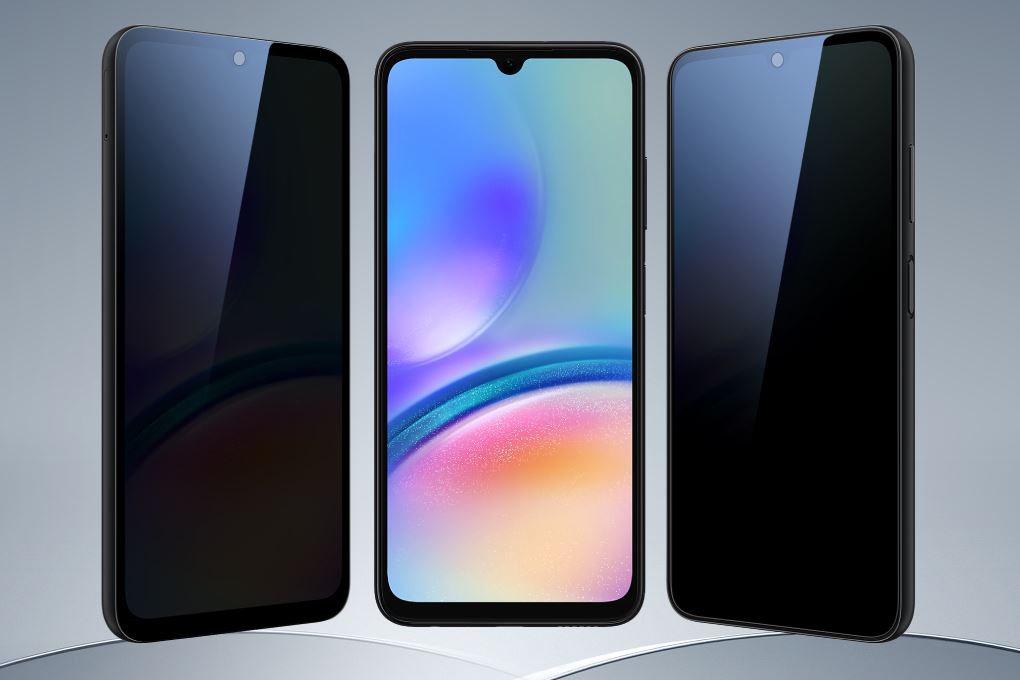 Miếng dán kính Samsung Galaxy A06/A05 cường lực chống nhìn trộm Jincase Màu Đen