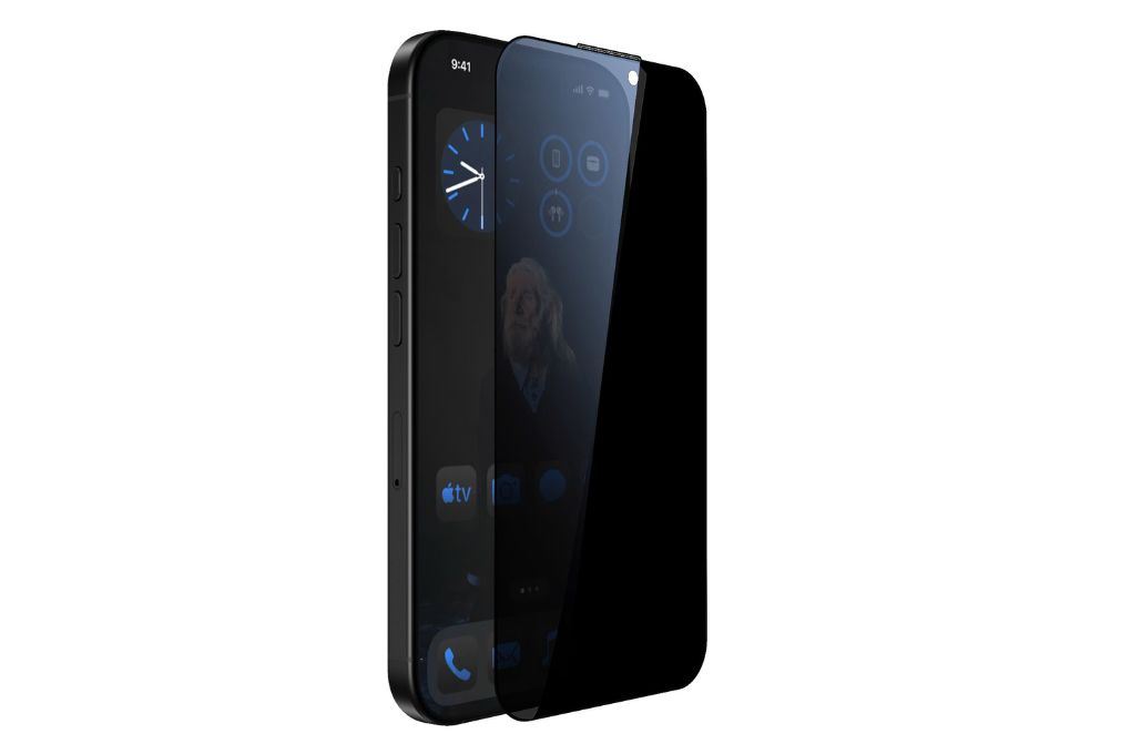 Miếng dán kính cường lực chống nhìn trộm iPhone 17 Pro AVA+ Màu Trắng