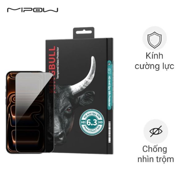 Miếng dán iPhone 17 Pro Mipow BJ711-BK
