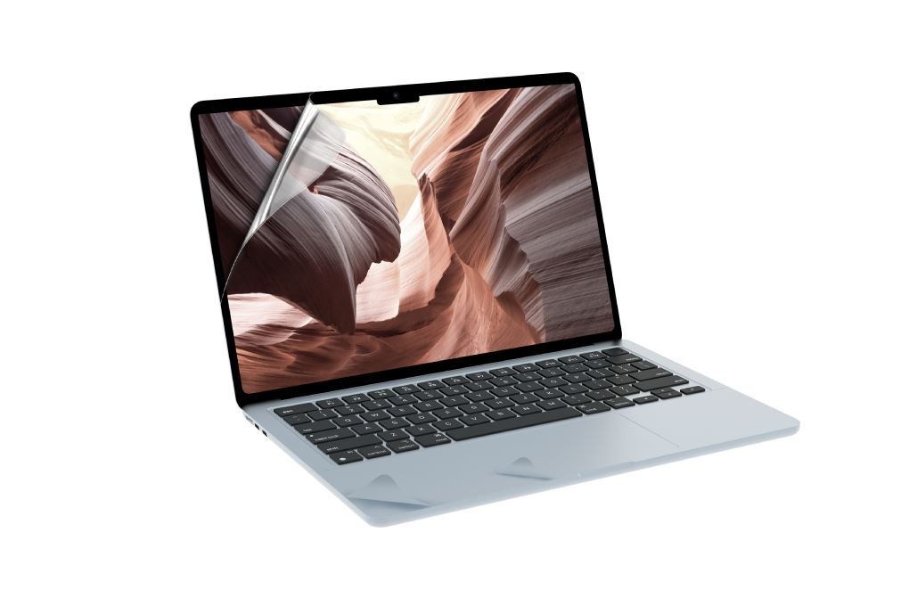Bộ dán Macbook Air M2/M3/M4/M5 13.6 inch 5 IN 1 Jcpal Màu Xanh da trời