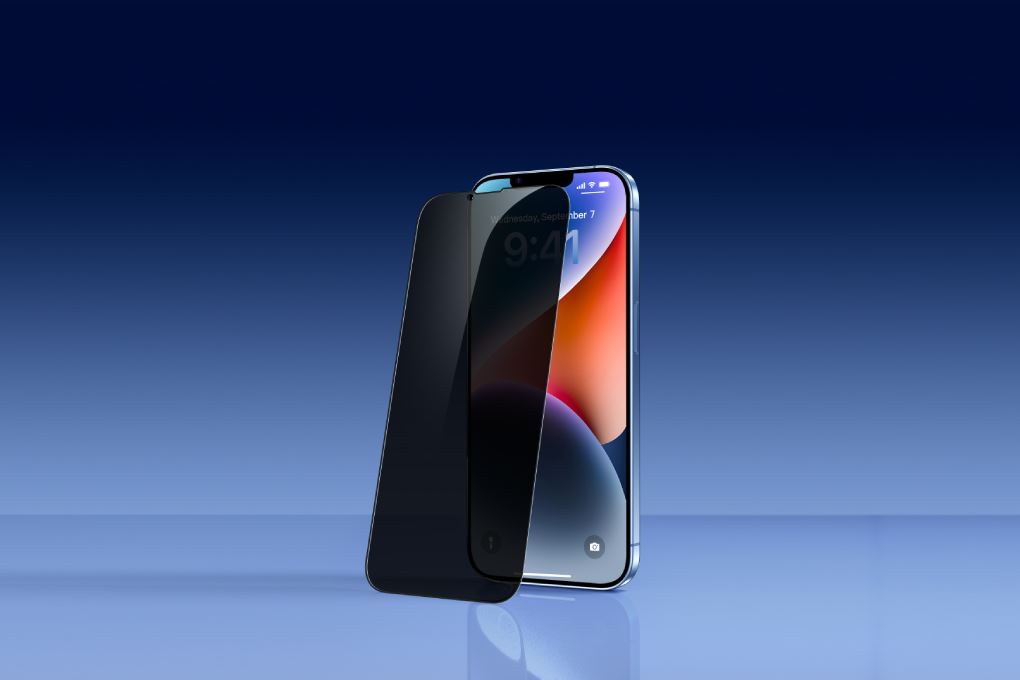 Miếng dán kính iPhone 16e/iPhone 13/iPhone 14 cường lực chống nhìn trộm AVA+ JC - 3