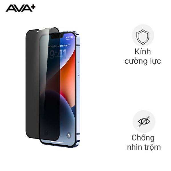 Miếng dán iPhone 16e/iPhone 13/iPhone 14 AVA+ JC