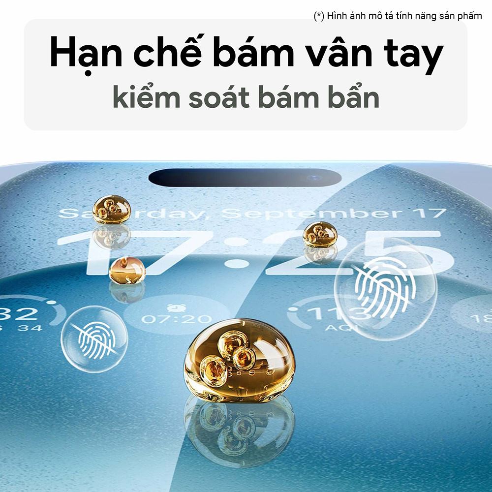 Miếng dán kính cường lực chống nhìn trộm iPhone Air DEKEY 3D Sentery Màu Trắng