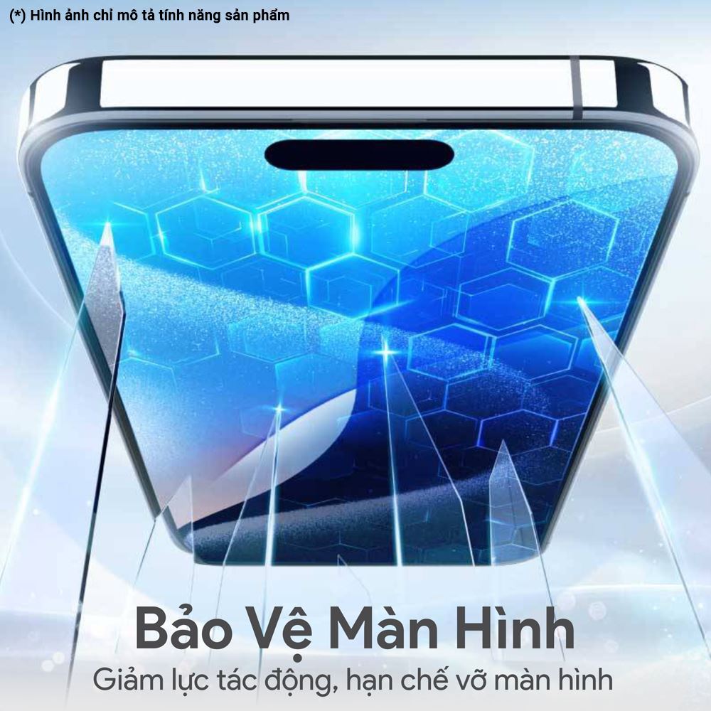 Miếng dán cường lực có kèm khung hỗ trợ dán iPhone 18 Pro Max/17 Pro Max DEKEY 3D Sentery Trong suốt - 3