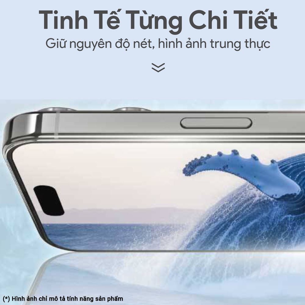 Miếng dán cường lực có kèm khung hỗ trợ dán iPhone 18 Pro Max/17 Pro Max DEKEY 3D Sentery Trong suốt - 4
