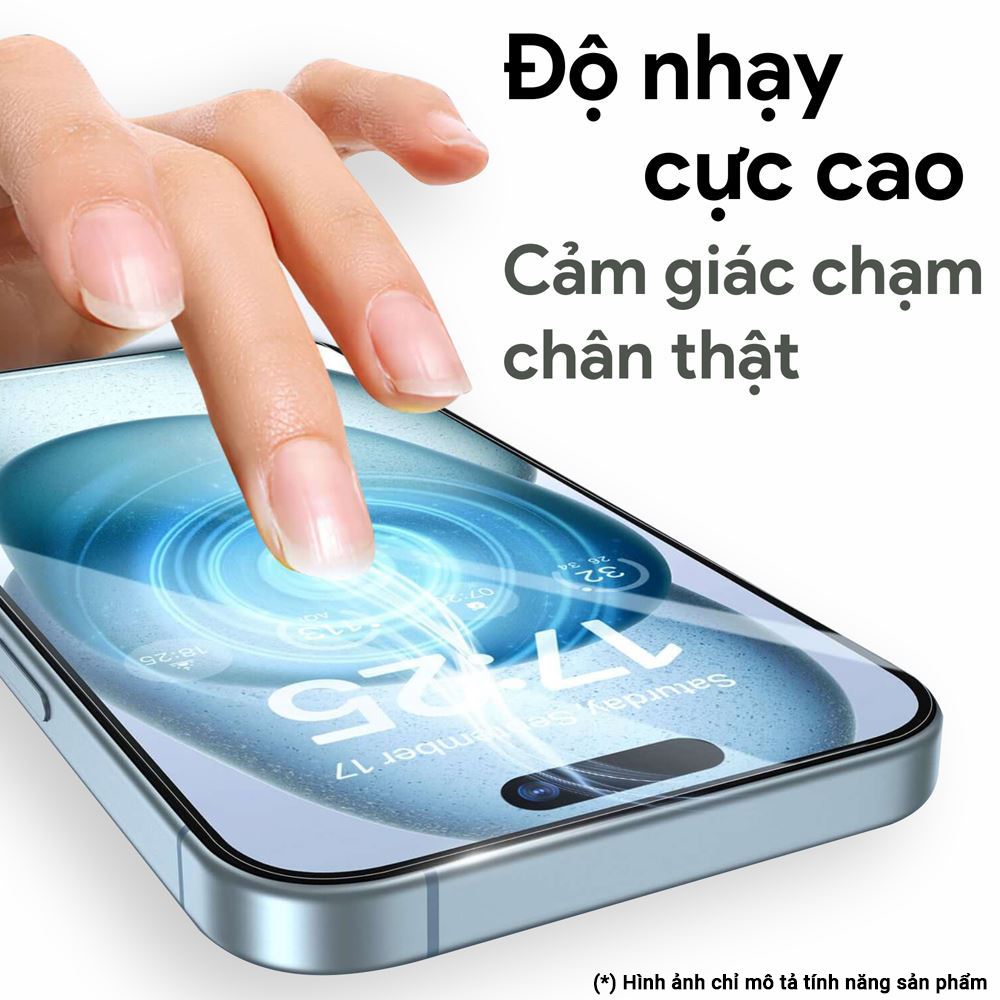 Miếng dán cường lực có kèm khung hỗ trợ dán iPhone 18 Pro Max/17 Pro Max DEKEY 3D Sentery Trong suốt - 5