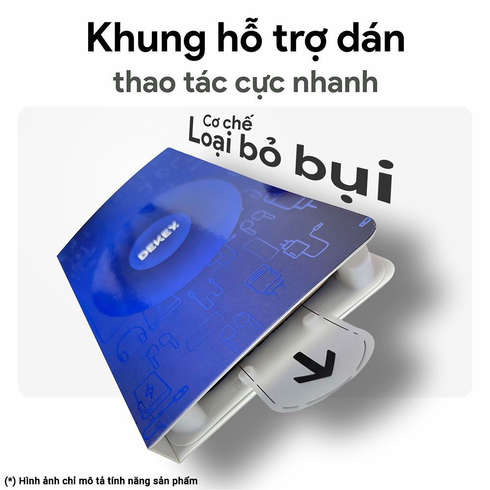 Miếng dán cường lực có kèm khung hỗ trợ dán iPhone 18 Pro Max/17 Pro Max DEKEY 3D Sentery Trong suốt - 6