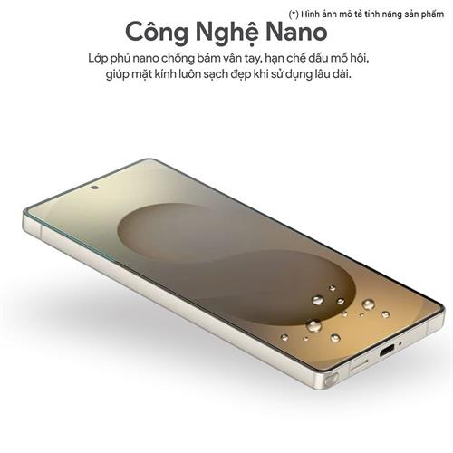 Miếng dán kính cường lực Samsung S25 Ultra DEKEY 3D Sentery Màu Trắng
